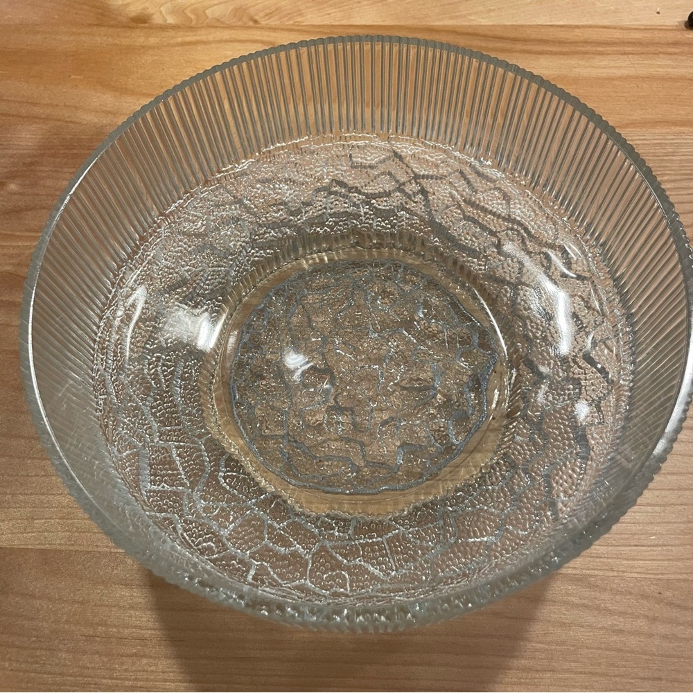 Ravenhead glass MCM bowl designer John Clappison